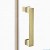 New Trendy Nesta Light Gold kabina 90x100x200 cm drzwi podwójne złoty połysk/szkło przejrzyste K-4557